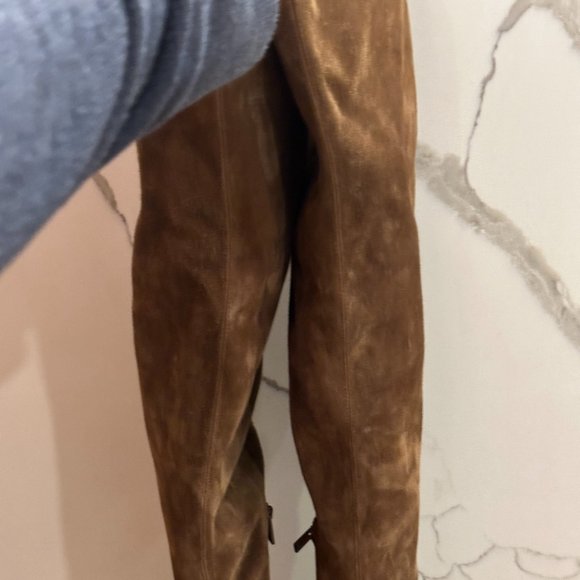 Christian Louboutin STRETCHADOXA BOTTA ALTA 70 Suede Over Knee Tall Boots - Picture 12 of 16